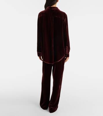London velvet pajama pants | Asceno