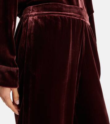 London velvet pajama pants | Asceno