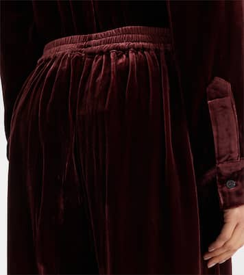 London velvet pajama pants | Asceno