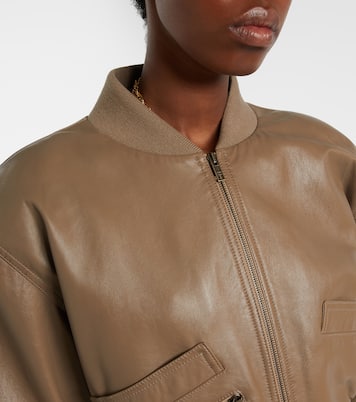 Veste bomber courte en cuir | Chloé