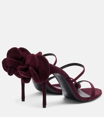 花卉贴花绒面革穆勒鞋 | Magda Butrym