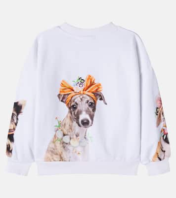 Maxi printed cotton jersey sweatshirt | Molo