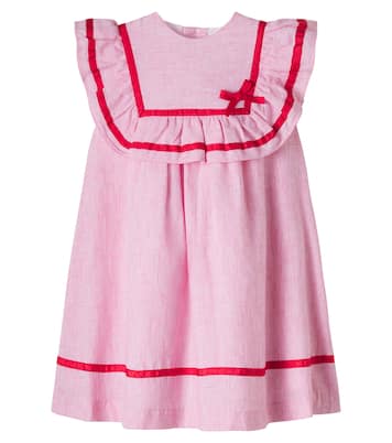 Lawrence ruffled striped cotton dress | Pepa London