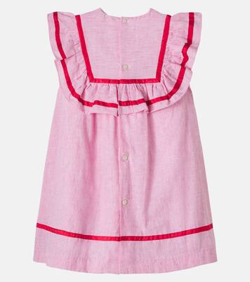 Lawrence ruffled striped cotton dress | Pepa London