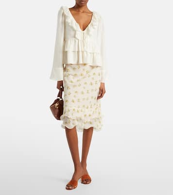 Ruffled silk shirt | Dorothee Schumacher