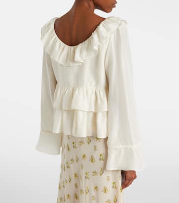 Ruffled silk shirt | Dorothee Schumacher