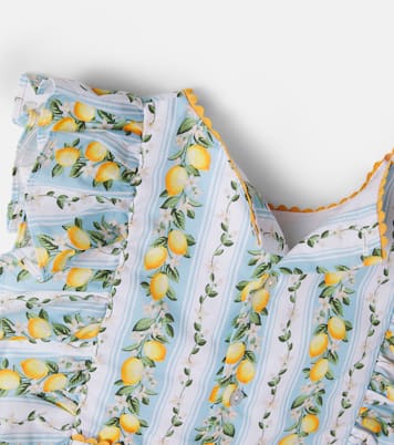 Limon printed cotton dress | La Coqueta