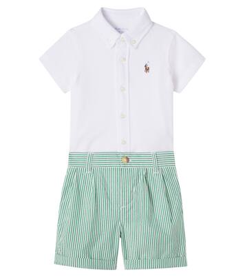 Baby cotton shirt and shorts set | Polo Ralph Lauren Kids