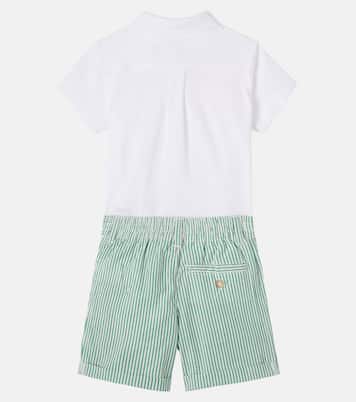 Baby cotton shirt and shorts set | Polo Ralph Lauren Kids