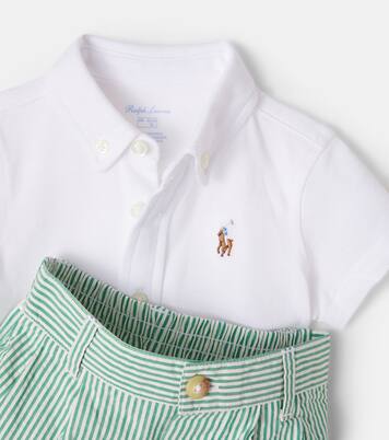 Baby cotton shirt and shorts set | Polo Ralph Lauren Kids