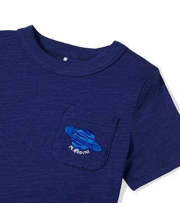 Embroidered cotton jersey T-shirt | Mini Rodini