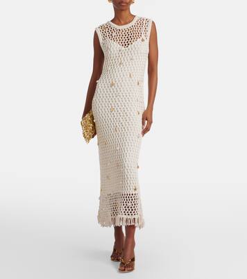 Coralia embellished crochet maxi dress | Simkhai