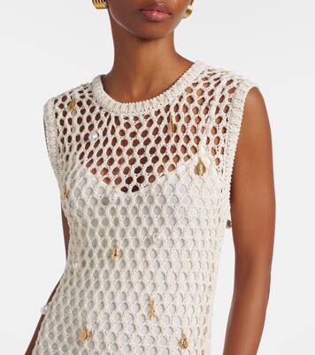 Coralia embellished crochet maxi dress | Simkhai