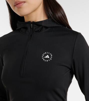 Logo hooded zip-up top | Adidas by Stella McCartney