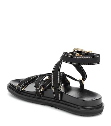 Sandali Fussbet in canvas e pelle | Marni