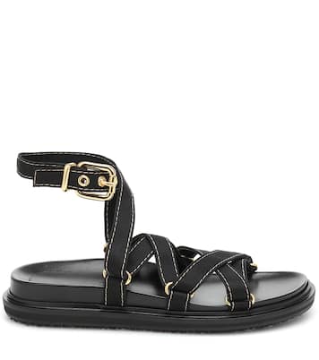 Sandali Fussbet in canvas e pelle | Marni