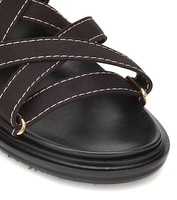 Sandali Fussbet in canvas e pelle | Marni