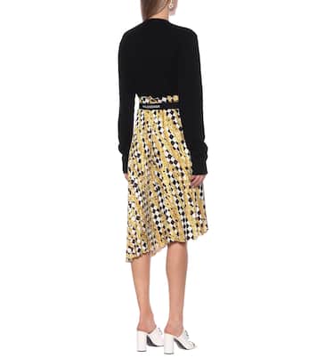 Falda midi wrap estampada | Balenciaga
