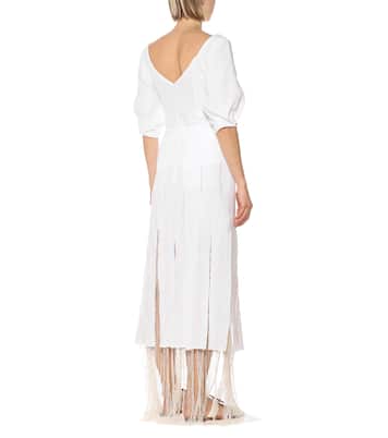 Gonna Harmonia in lino con frange | Gabriela Hearst