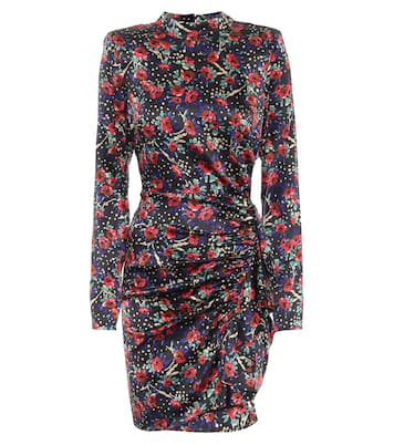 Robe Louella en satin de soie mélangée à fleurs | Veronica Beard