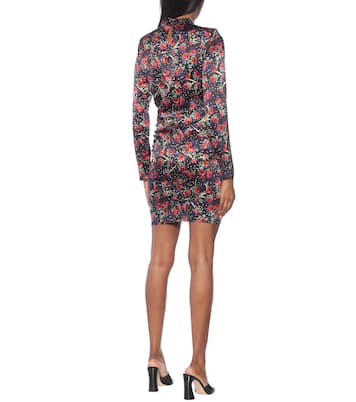 Robe Louella en satin de soie mélangée à fleurs | Veronica Beard