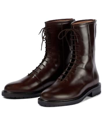 Lace-up leather ankle boots | Legres