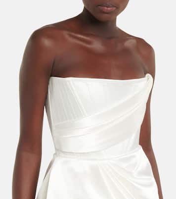 Bridal - Abito Blair in crêpe di cotone e seta | Alex Perry