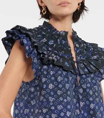 Top Solina imprimé en coton | Ulla Johnson