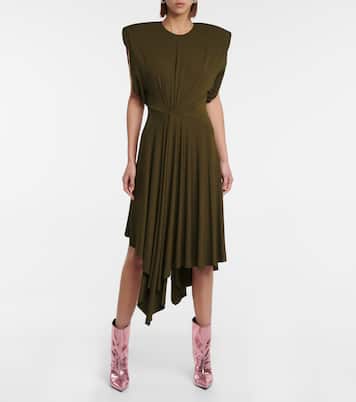 Asymmetric jersey midi dress | Alexandre Vauthier