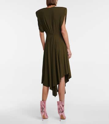 Asymmetric jersey midi dress | Alexandre Vauthier