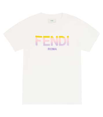 Cotton logo T-shirt | Fendi Kids