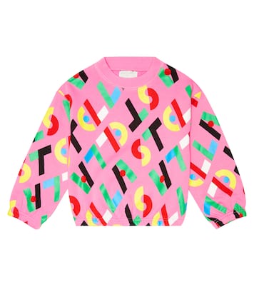Felpa in jersey di cotone con logo | Stella McCartney Kids
