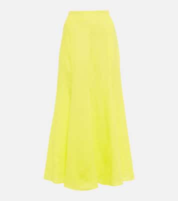 Falda midi Tate de lino | Gabriela Hearst