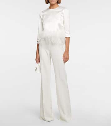 Piume feathered blouse | Max Mara