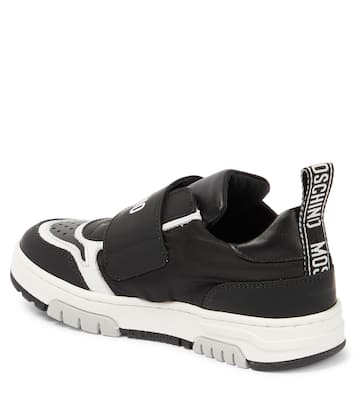 Logo leather sneakers | Moschino Kids