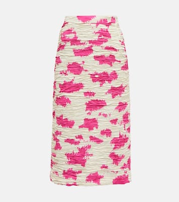 Printed pleated pencil skirt | Dries Van Noten
