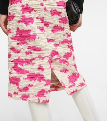 Printed pleated pencil skirt | Dries Van Noten