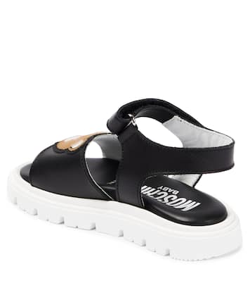 Sandales en cuir à logo | Moschino Kids