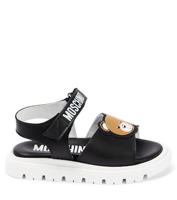 Sandales en cuir à logo | Moschino Kids