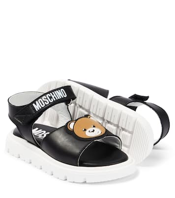 Sandales en cuir à logo | Moschino Kids