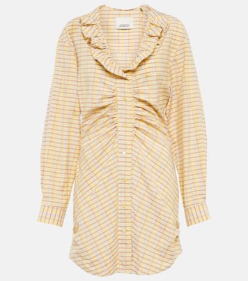 Vestido corto Coral de seda y algodón | Isabel Marant