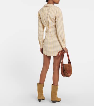 Vestido corto Coral de seda y algodón | Isabel Marant