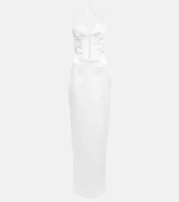 Bustier satin gown | Rasario
