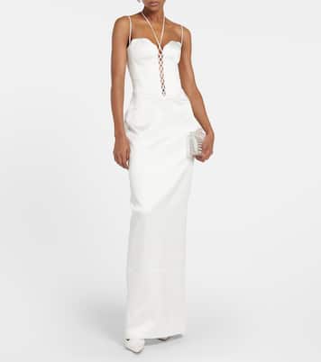Bustier satin gown | Rasario