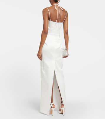 Bustier satin gown | Rasario