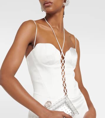 Bustier satin gown | Rasario
