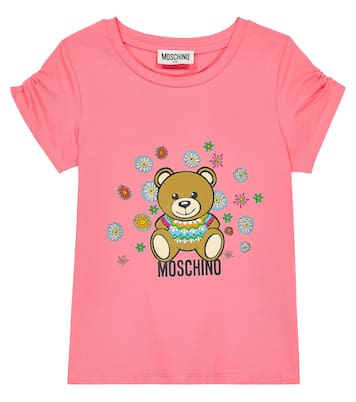 T-shirt Teddy Bear in misto cotone | Moschino Kids