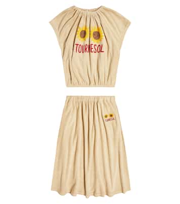 Set of 2 Tournesol T-shirt and skirt | Jellymallow