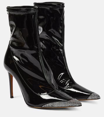 Avi embellished faux leather ankle boots | Alexandre Vauthier