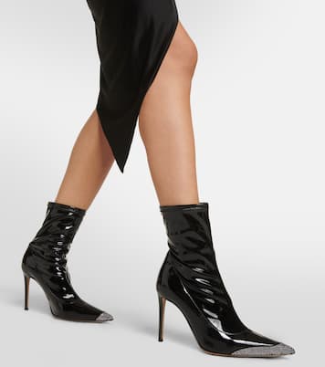 Avi embellished faux leather ankle boots | Alexandre Vauthier